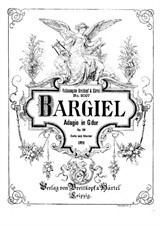 Bargiel, Woldemar - Adagio, for cello & piano